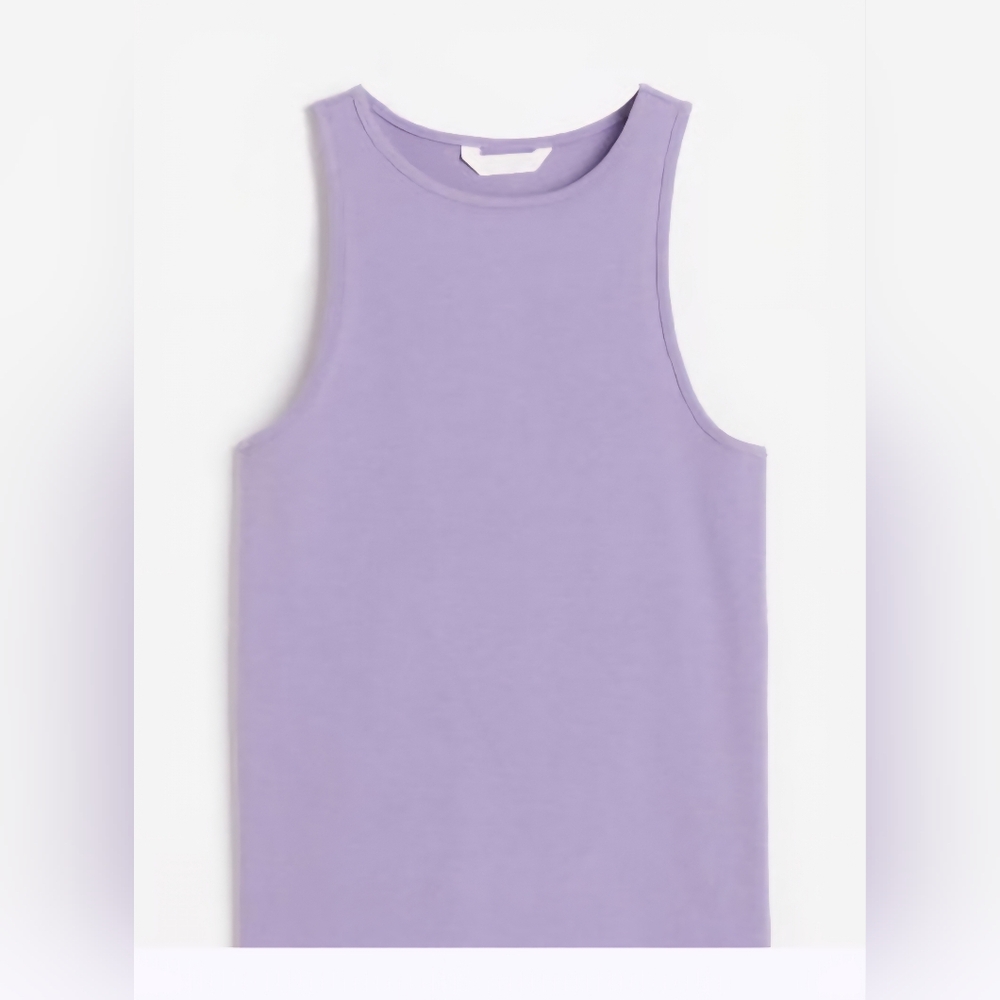 H&M Lavender Ribbed Tank Top - Picture 5 of 5